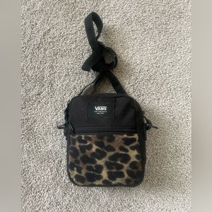 Vans mini leopard cross body bag